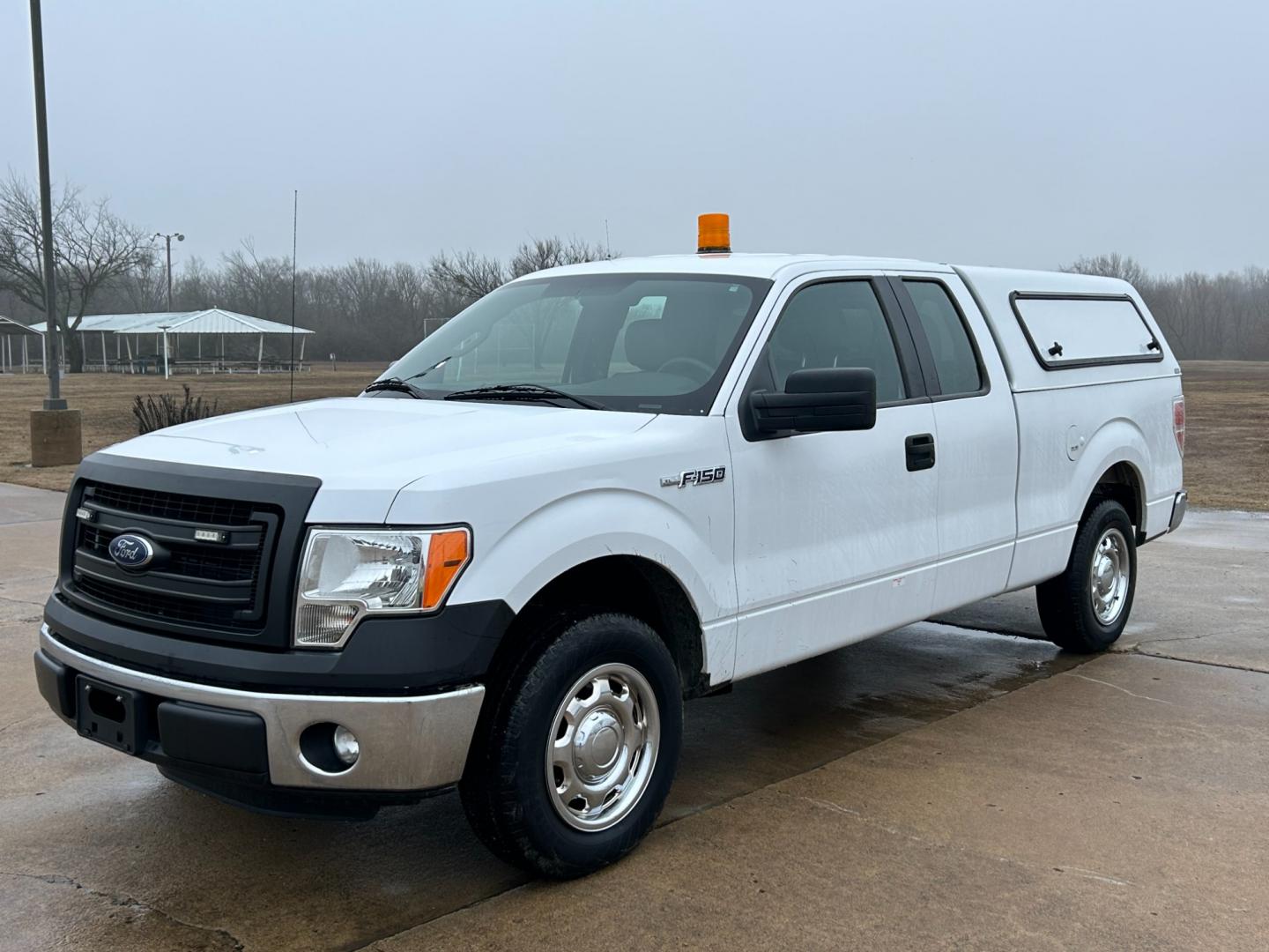 2014 White /Gray Ford F-150 (1FTEX1CM7EK) with an 3.7L V6 engine, 6-Speed Automatic transmission, located at 17760 Hwy 62, Morris, OK, 74445, (918) 733-4887, 35.609104, -95.877060 - Photo#0